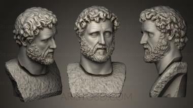 Busts and heads antique and historical (BUSTA_0198) 3D model for CNC machine